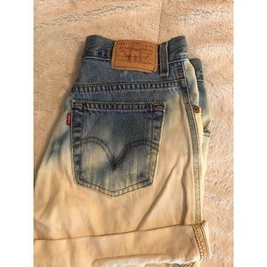 Ombré Levi Strauss Denim Shorts
